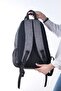 307 Unisex GRAY Daily Travel Student School Backpack with Laptop Compartment - 4