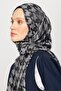 Houndstooth Pattern Shiny Jacquard Shawl