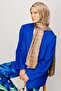 Houndstooth Pattern Shiny Jacquard Shawl - 5