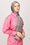 Houndstooth Pattern Shiny Jacquard Shawl - 3