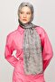 Houndstooth Pattern Shiny Jacquard Shawl - 4