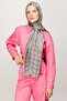 Houndstooth Pattern Shiny Jacquard Shawl - 5