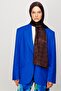 Houndstooth Pattern Shiny Jacquard Shawl - 2