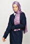Houndstooth Pattern Shiny Jacquard Shawl - 4