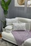 Gilded Plush Rabbit Rabbit Throw Pillow Case Rectangular - White
