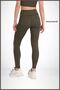 Women's Leggings Khaki High Waist Double Pocket Detailed Seasonal Recovery Sports & Casual 1057 - 7
