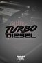 Turbo Diesel Lettering JDM Car-Motorcycle Windshield Label Sticker 28x11cm