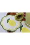 منديل مطرز بتصميم ليموني مكون من 6 قطع - 3