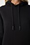 Women's Black Hooded Knitted Sweatshirt EW00001 - 6