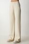 Women's Cream Ribbed Knitwear Trousers Kİ00096 - 4
