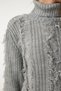 Woman's Gray Tassel and Ripped Detailed Knitwear Sweater KI00099 - 5