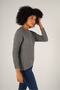 Gray Women's Hair Running Crew Neck Wool Sweater - 4