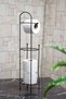 Wrought Iron WC Toilet Paper Holder Black - 2