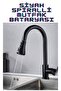 Fleko Black Spiral Kitchen, Bathroom and Sink Faucet and Head Shower Set (Set of 4) - 2