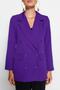 Purple Oversize Lined Woven Blazer Jacket TWOAW20CE0130 - 4