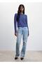 Round Neck Striped Sweater - 8