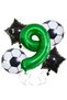 Football Match Concept Green Number 9 Years Old Balloon Set Football Concept Green Party Birthday Balloon Set