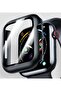 Apple Watch Series 2 3 4 5 6 Se 44 ملم متوافق مع واقي شاشة الساعة الذكية بتغطية كاملة للحواف - 2