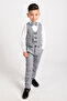 Boys' Tuxedo Suit Set with Vest and Bow Tie