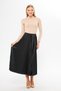 Black Leather Look Slim Pleated Skirt, Special Occasion Skirt, Pleated Skirt, Hijab Skirt, Hijab Clothing - 4