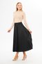 Black Leather Look Slim Pleated Skirt, Special Occasion Skirt, Pleated Skirt, Hijab Skirt, Hijab Clothing
