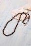 Certified Natural Stone Silver Men's Necklace - 7