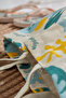 Women's Straw Look Colorful Beach Bag - 4