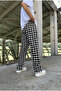 Black White Plaid Checked Street Tracksuit - 4