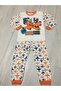 Super Mini Baby Supermini 66-50-23 Airplane Patterned 2-Piece Men's Pajama Set 4-6 Years