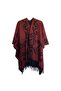 Keel Patterned Jacquard Poncho