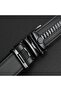 men's steel buckle genuine leather automatic buckle belt - 3