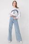 The Bella Lycra High Waist Loose Jeans Wide Leg Jean Jeans Pontolon