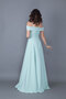 Mint Green Maxi Length Shoulder Detailed Strappy Flared Model Dress - 5