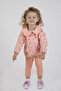 Baby Girl & Child Two Thread Fabric Medium Thickness Bandana Knitted Basic Tracksuit Set - 2