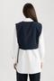 Regular Fit Shirt Collar Poplin Long Sleeve Tunic - 6