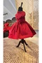 Girl's Red Evening Dress, Girl's Evening Dress, Girl's Red Dress - 4