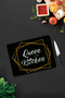 Glass Cutting Board - Glass Cutting Table| Queen Of The Kitchen - Black| 30cm X 40cm - 3