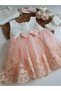 Baby Girl 0-6 Months Wedding Dress Set of 5 Mevlütluk Set Lace Dress - 7