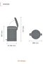 Brabantia 20 Lt Pedal Steel Garbage Bin - 6