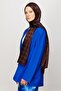 Houndstooth Pattern Shiny Jacquard Shawl