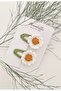 Baby and Child Hand Knitted Bud Embroidered Daisy Snap Buckle Set of 2 - 4