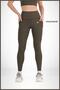 Women's Leggings Khaki High Waist Double Pocket Detailed Seasonal Recovery Sports & Casual 1057 - 5