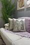 Sequined Throw Pillow Cover - Gold & Cream (Reversible)