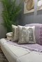 Set of 2 Sequined Decorative Throw Pillow Covers - Gold & Cream