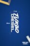 Turbo Diesel Lettering JDM Car-Motorcycle Windshield Label Sticker 28x11cm - 3