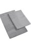 Gray Non-Slip Cotton Plush Post Bath Mat Double Set Bathroom Rug Toilet Seat Set (40x60+60x90) - 2