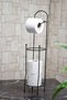 Wrought Iron WC Toilet Paper Holder Black