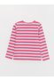 Crew Neck Striped Long Sleeve Girl's T-Shirt - 3