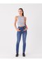 Xside Dark Blue High Waist Straight Fit Women's Jean Pants - 2