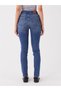 Xside Dark Blue High Waist Straight Fit Women's Jean Pants - 4